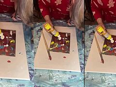Big eyeglasses ASMR acrylic nails bloom mist art part 1