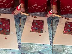 Big eyeglasses ASMR acrylic nails bloom mist art part 1
