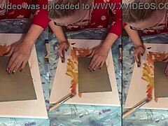 Big eyeglasses ASMR acrylic nails bloom mist art part 1