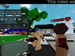 Fazendo Sexo Rough Em Público Na Praça Com Prostituta Amiga Brookhaven