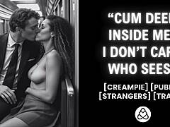 tu veux voir cette exhibitionniste en chaleur chevaucher bite dans train creampie