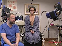 Neighbor's Gyno Exam Spreads Rebel Wyatt Wide!