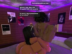 Morena rides bbc deep at the roblox camp site