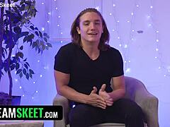 Blindfolded eva nyx and axel haze compete in a quiz to see who gets to dominate and fuck