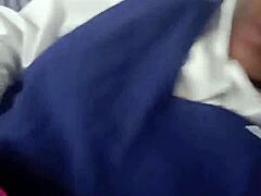 black student plays with wet pussy and sucks pink vibrator