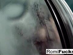 romi enjoys hot lesbian fun licking pussy and tits