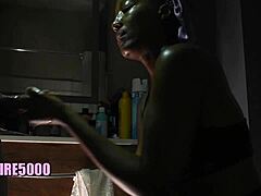 deepthroat stay at home wife edition with big black cock