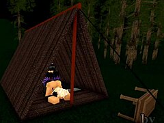 Roblox sex tent camping hot yes with big cock action