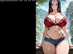 ai waifus showing big anime tits