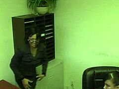 mika tan wears stockings to seduce her coworker