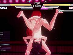 Lesbian futanari battle with pussy licking and tit play action