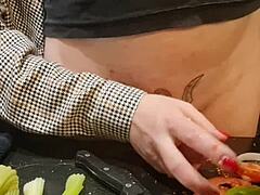 Extreme dick and urethral torment in kitchen