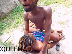 The cheating house wife gets caught in action