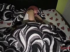 grown step daughter whimpers as i take her