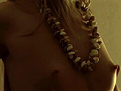 Horny blonde klarita fingering her sweet pink pussy while moans