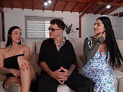 My horny friend and i fucked the big-dicked guard my husband hired - la rola