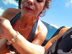 college babe ivy ireland cheats on her boyfriend with rich guy teddy tarantino in his ferrari