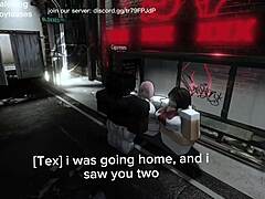 Two schoolgirls playing roblox game in virtual setting