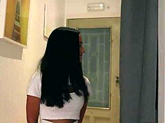 german scout - skinny girl with big natural tits mina moreno seduce to cheating fuck at model job