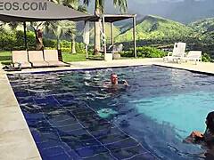 Salome gil fucks by the pool with xaviphoto