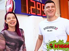 boyfriend watches black bull take his gf violeta!