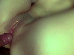Woman experiences strong sensations during intimate moment with partner