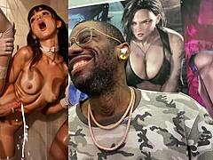 Belle transgenre thicc se branle fort toute seule