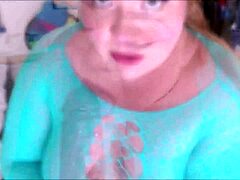 slut sucks cum from gaping asshole