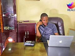 A cheating wife cheats on her husband with me in my office
