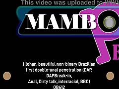 hlohan beautiful non-binary brazilian first double-anal penetration dap dirty talk