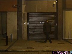 glam euro babe spunked at work