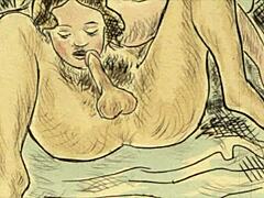 Vintage erotic illusion