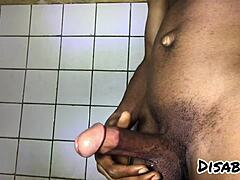 masturbating in the bathroom and moan while cumming 😩