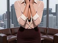 boss fucks his office employee instead of firing her