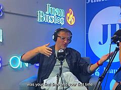 Lesbico duo in action riding the fuckmachine to orgasm on juan bustos podcast