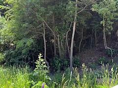 Public Cumwalk Next To The Beach And Risky Sex In The Bushes