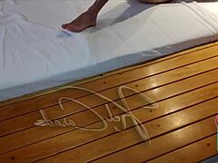 brunette woman meets her husband at a hotel in brazil