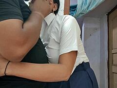 Indian Gf Bf Enjoy Best Outdoor Fucking After Seducing And Kissing Her
