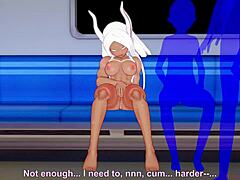 Jsem závislý na tomhle 3D hentai cosplayerovi, co masturbuje v přeplněném vlaku