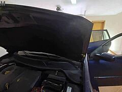 Hey, wanna see Latina wife bang the buyer while selling her car?