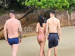 Smuk Slut Flasher Stor Røv For Blowjob På Muskuløs Monster Pik I Exhibitionist Sex Med Bruno Abate