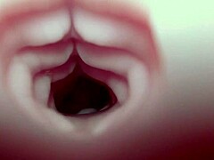 Emelie simte plăcere intensă în quickie cu creampie de la Bad Dragon