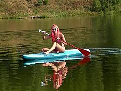 Йо розовый микро бикини на пляже