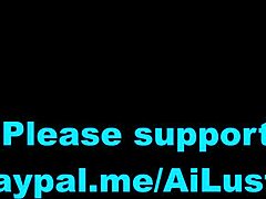 Feens skoveventyr med sød blondine der udforsker vild natur i AI-fantasi