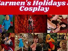 Bunicuță Velma Dinkley în costum fingerată până la orgasm exploziv