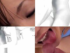 Elak MILF Reika Kashiwakura suger sen creampiead i strumpbyxor