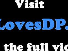 Ευρωπαία νοικοκυρά διπλά διαπερασμένη και χυμένη σκληρά