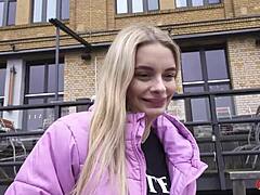 german scout picks up saggy tits nurse naomi for casting rough fuck