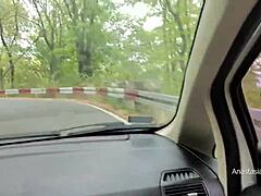 lunch break office slut flashes boss for car handjob thrill